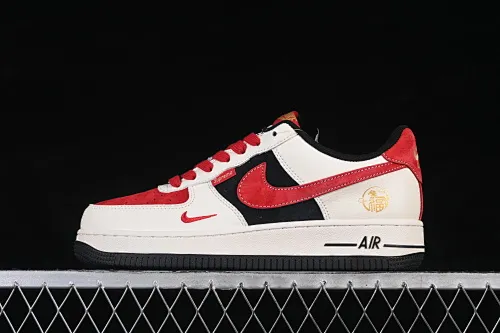 All categories Nk Air Force 1 Air Force series Nk Air Force 1 Low Air Force low-top Nike Air Force 1'07 Low Year of the Horse limited edition Red and black luck Air Force 1 low-top casual sneakers XD0028-011